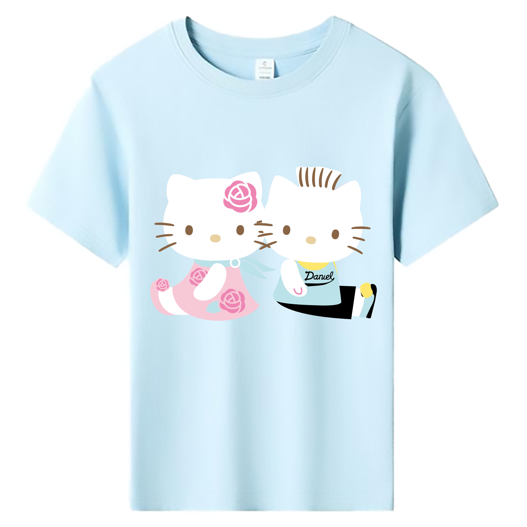 （画像用） Hello Kitty ハローキティ 綿100％キッズTシャツ（フロントプリント）
